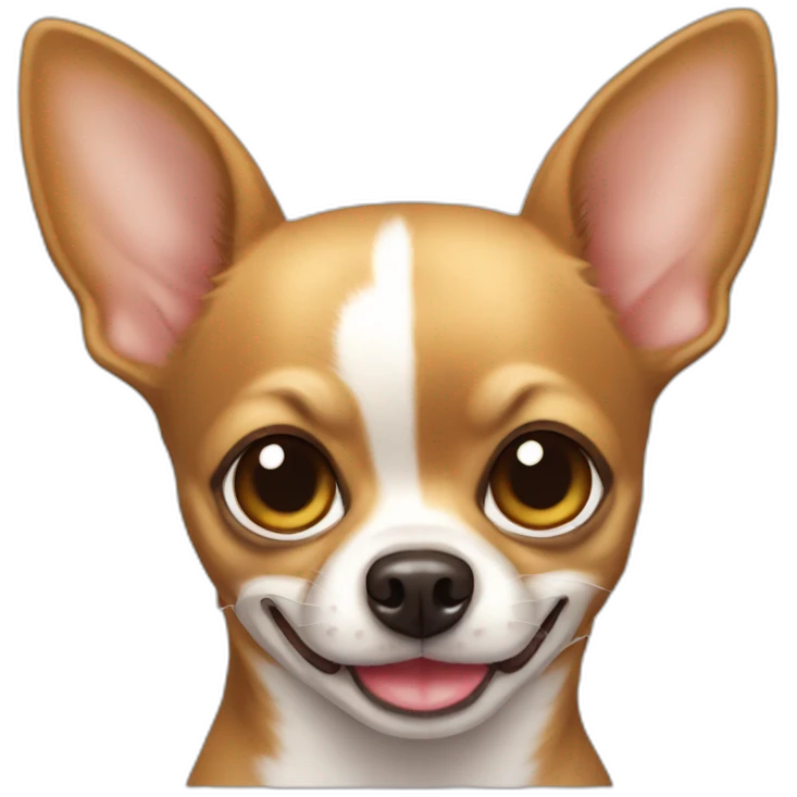Chihuahua cabeza de manzana café emoji