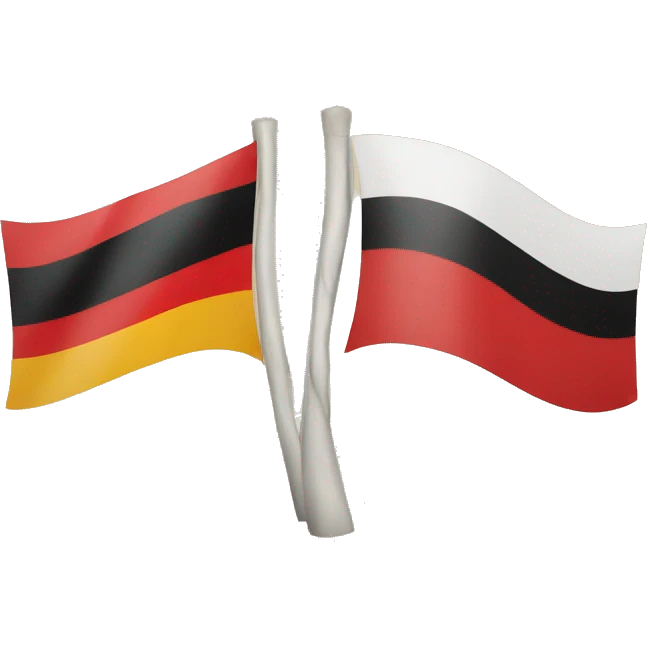 Germany flag with polen flag emoji