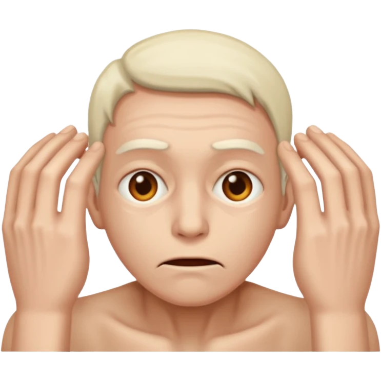 Stress but barely alive emoji