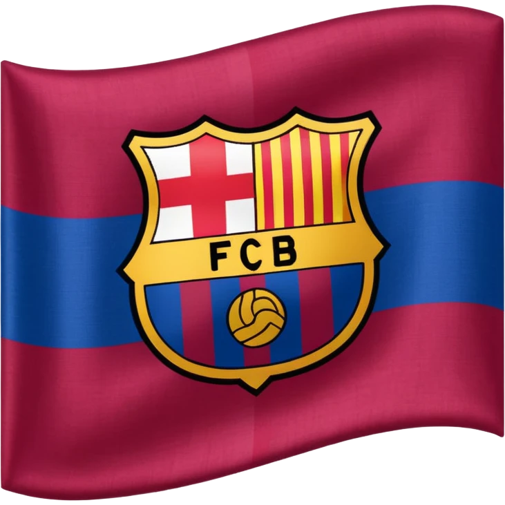 Create FC Barcelona flag emoji emoji
