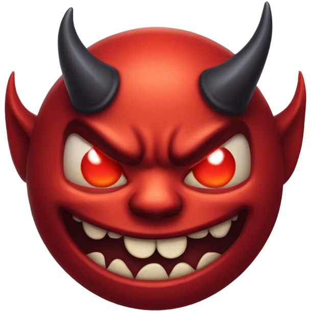devil face emoji