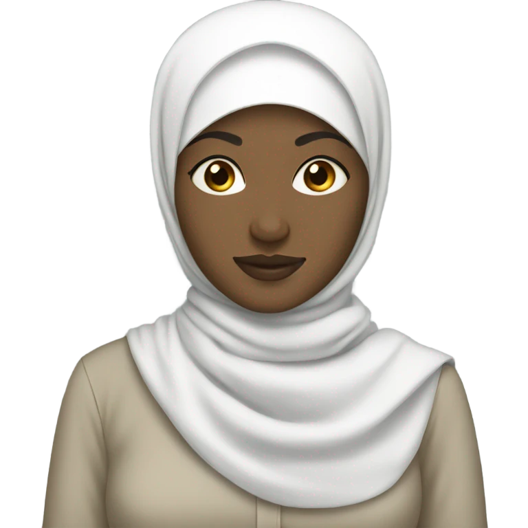 White hijabi emoji