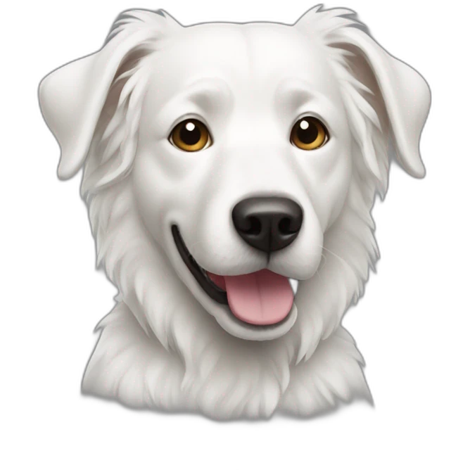 White dog emoji