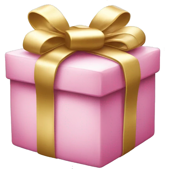 Pink and white Christmas present  emoji