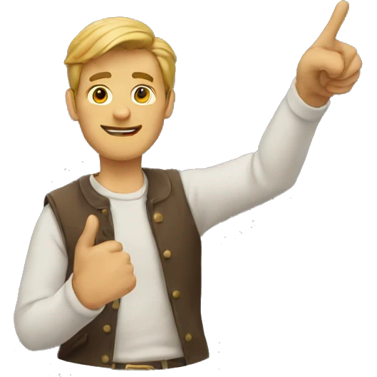 man pointing emoji