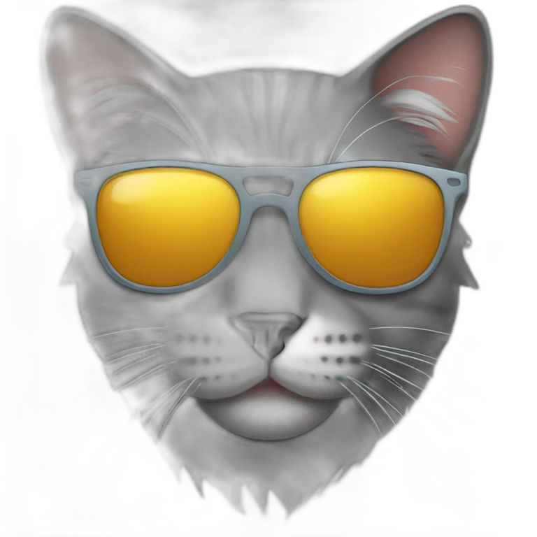 Cat with sunglasses emoji