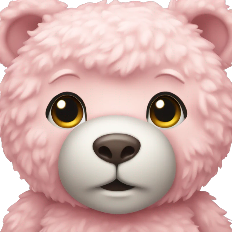 pastel pink teddy bear emoji