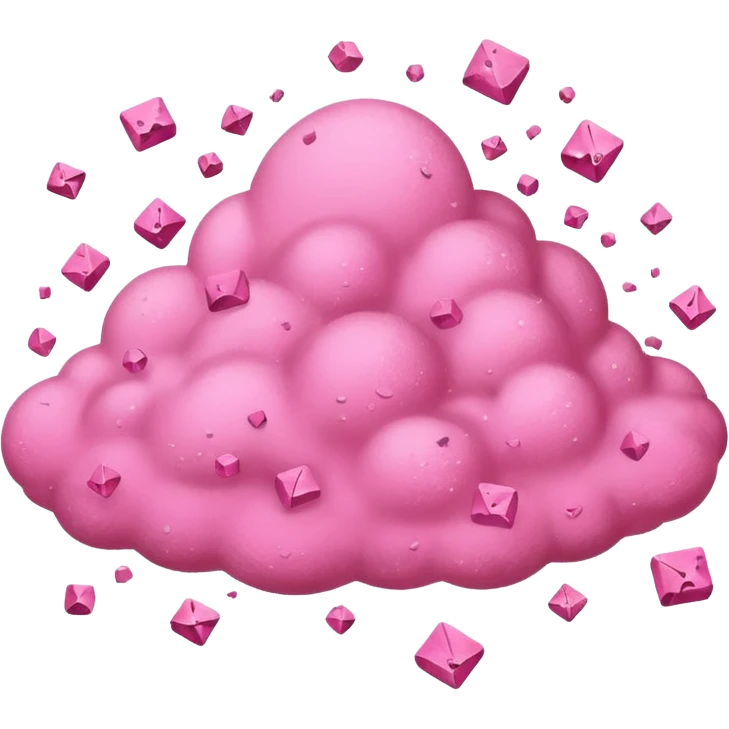 pink Dust and debris emoji