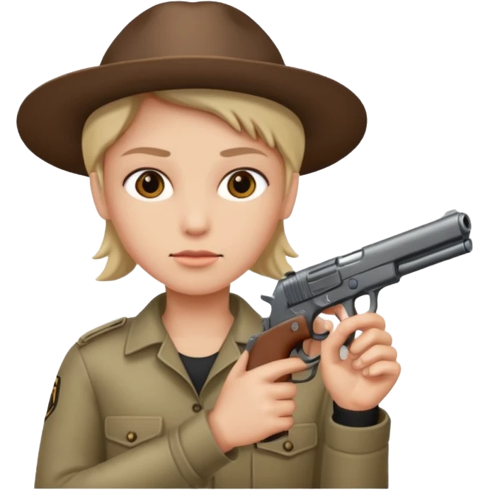 Person with a gun emoji