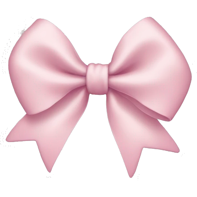 Light pink bow emoji