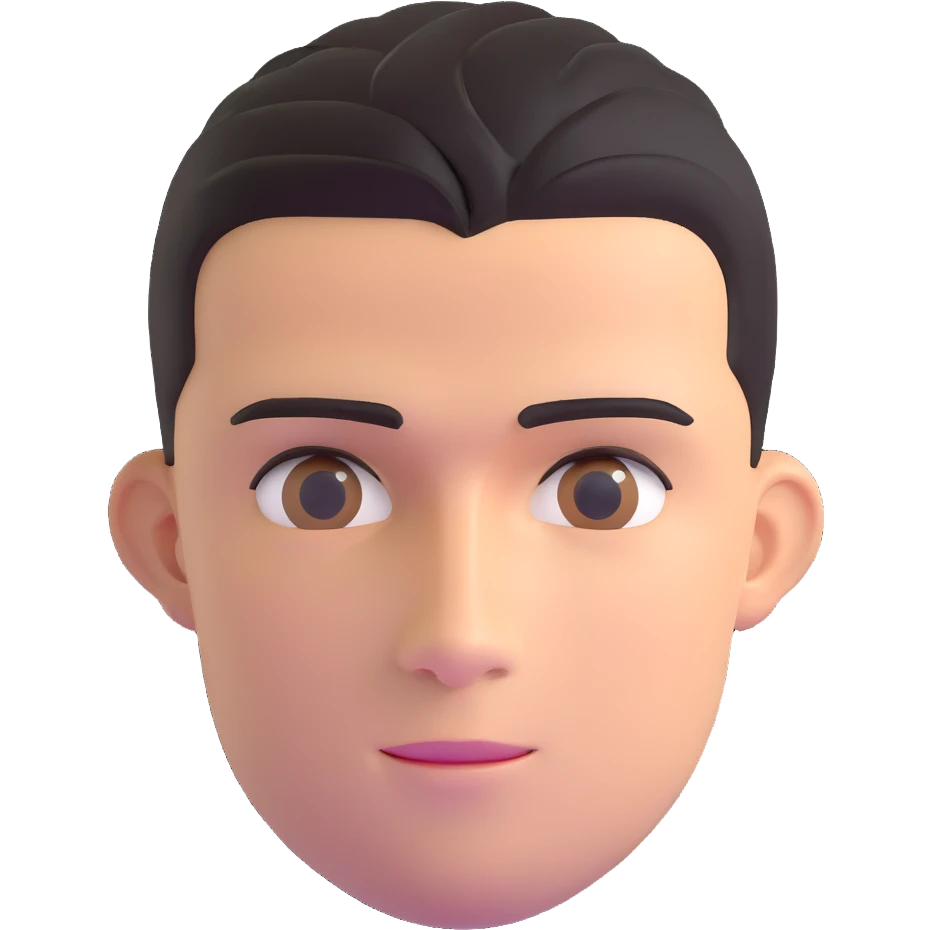 headshot of a soccer player with Cristiano Ronaldo's features emoji
