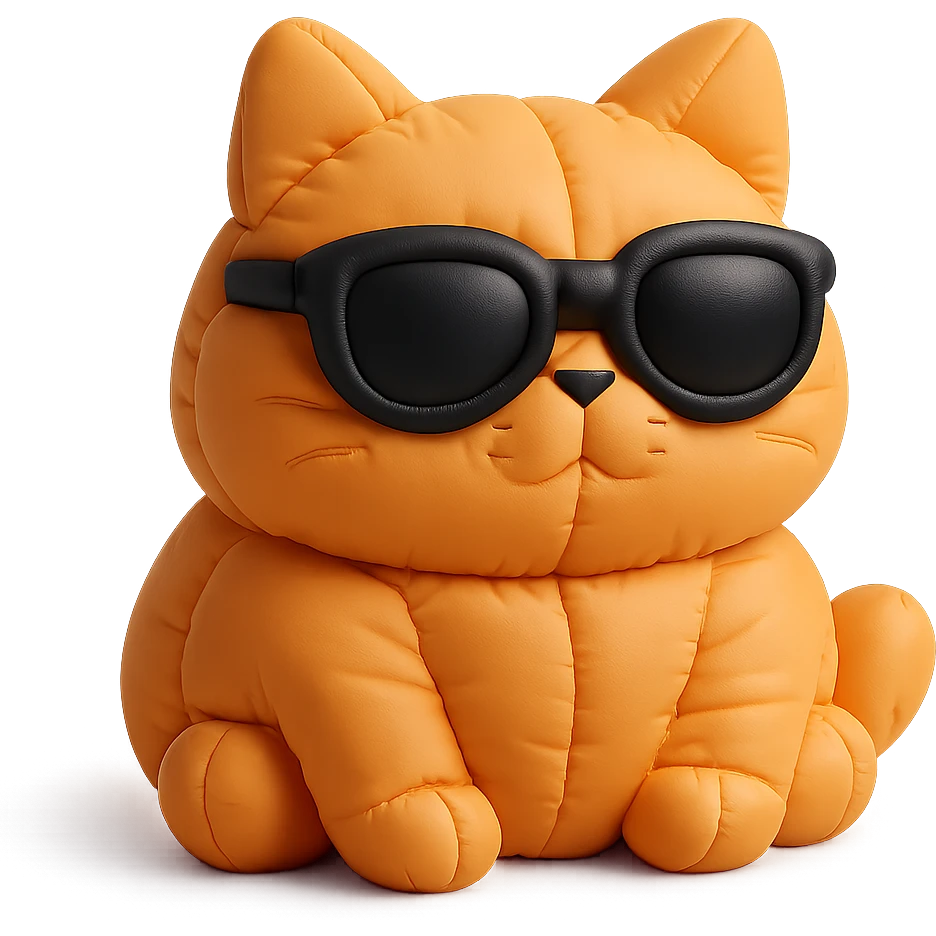 Cat wearing sunglasses emoji