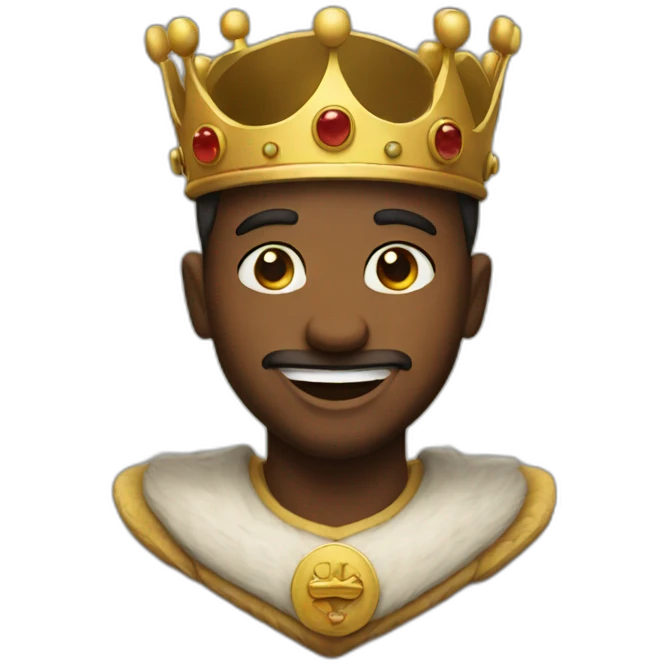 smiley king emoji