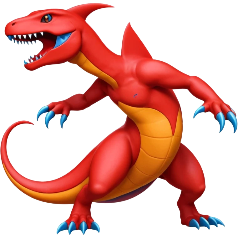 Salandit-Salamence-Garchomp-Fakémon-hybrid-creature (full body)  emoji