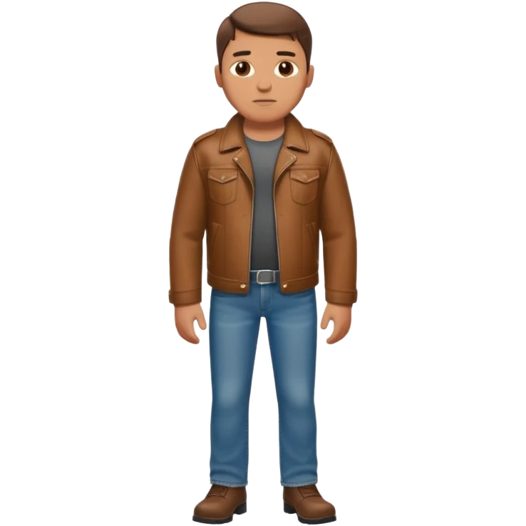 stocky man full length emoji