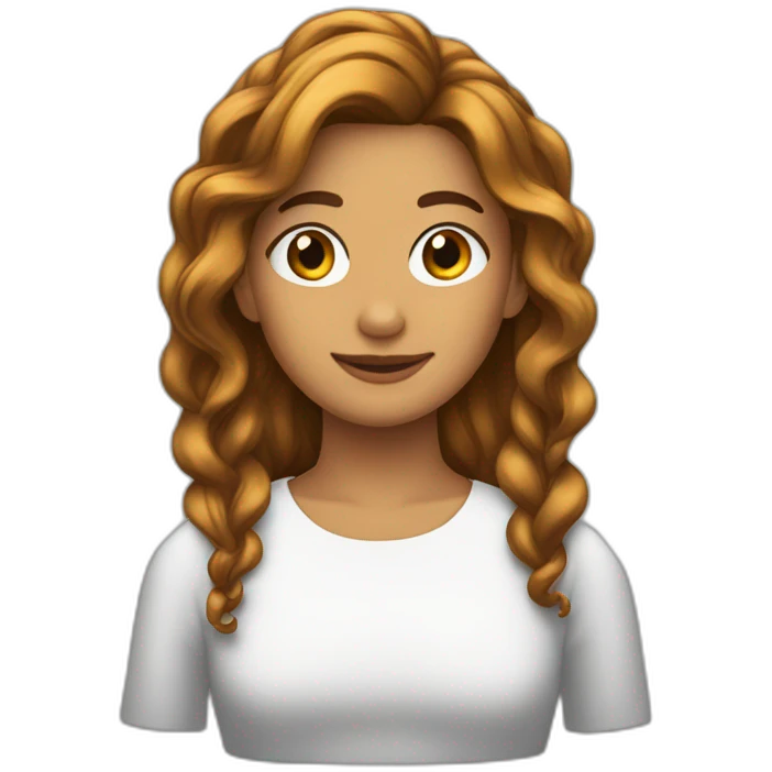 Conejita con cabello crespo emoji