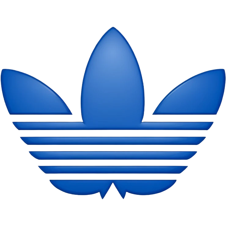 Adidas logo white emoji