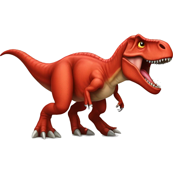 red tyrannosaurus rex emoji