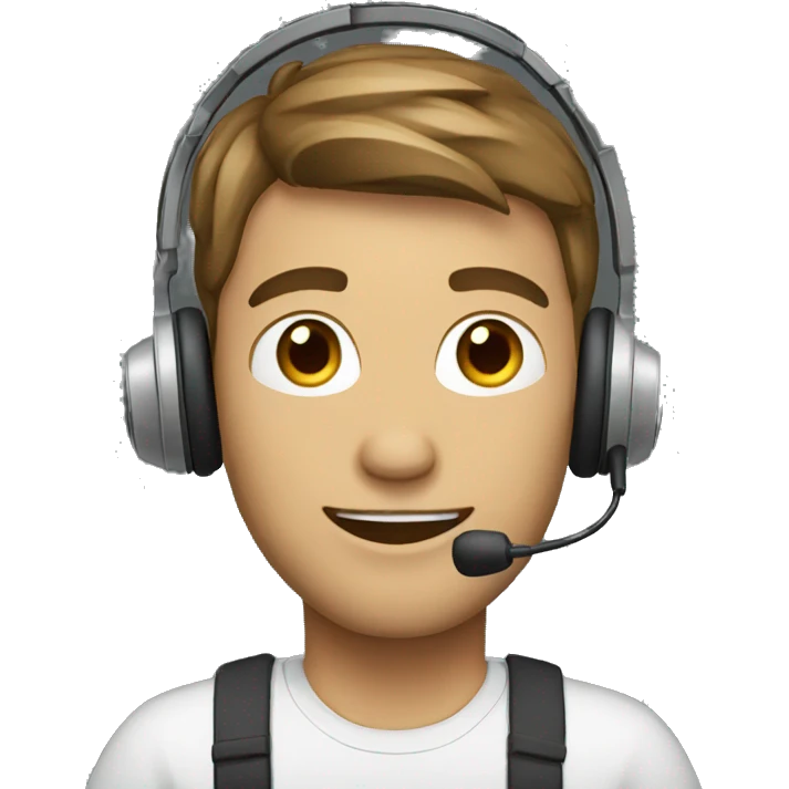 guy with a headset emoji