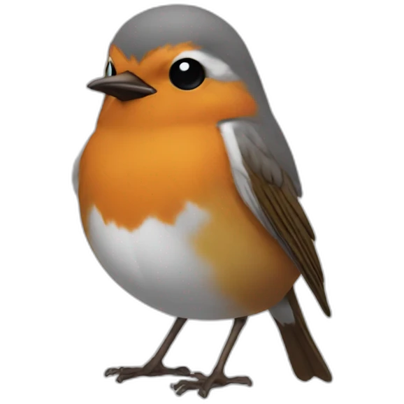 Robin-with-bikini emoji