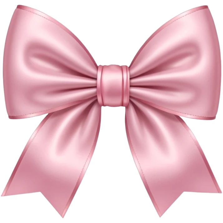 Light pink satin bow emoji