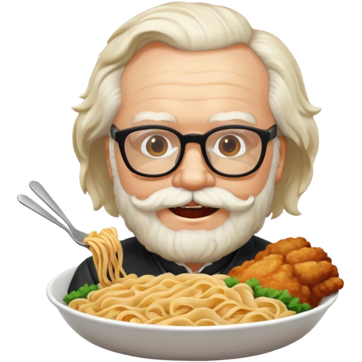 Marx ăn mì gà emoji