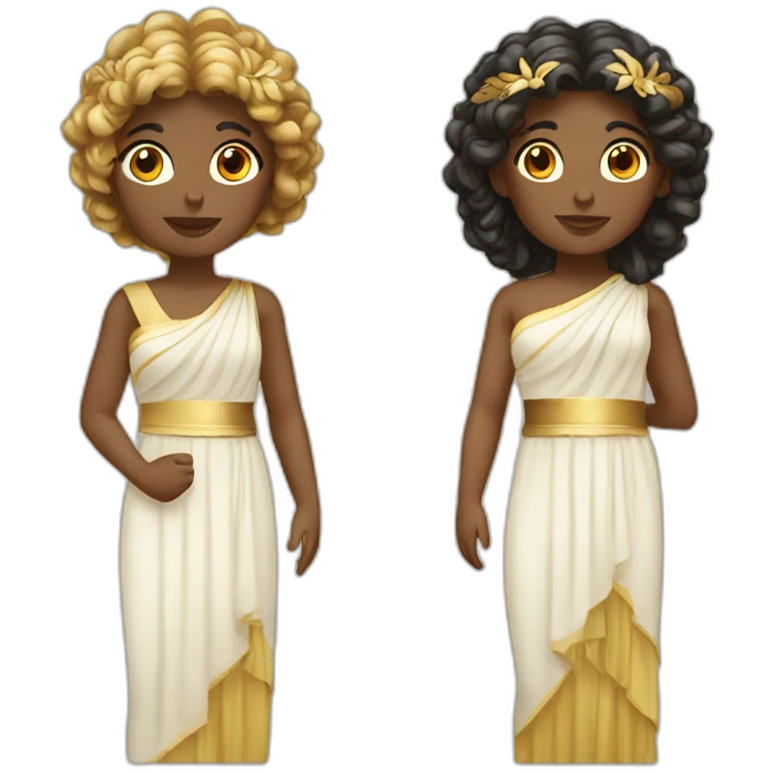 two female greek goddess emoji
