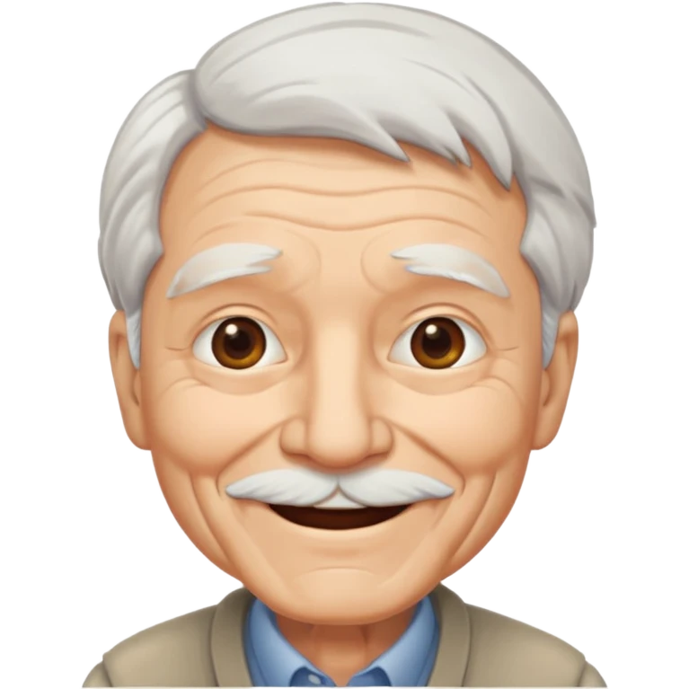 Create an avatar of old man emoji