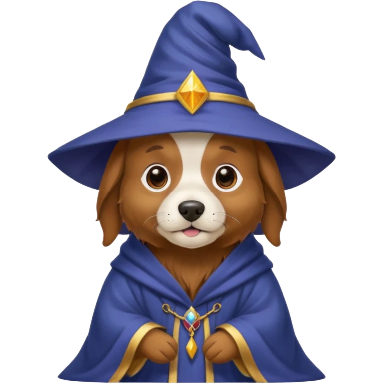 Dog wizard emoji