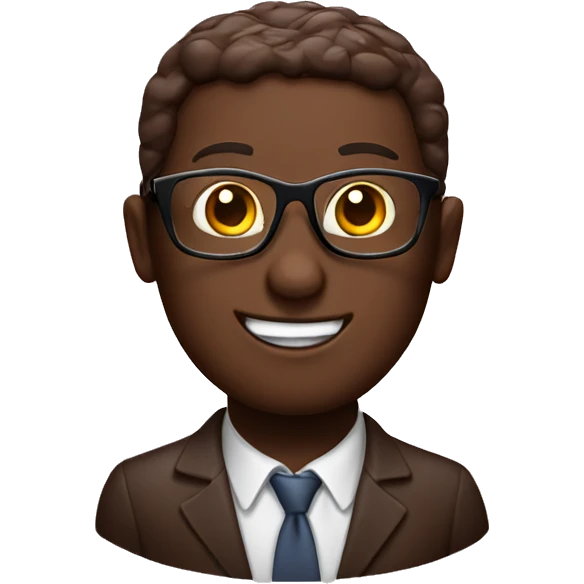 chocolate cake wearing glasses emoji