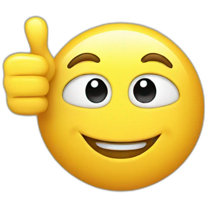 smiley with thumb up emoji