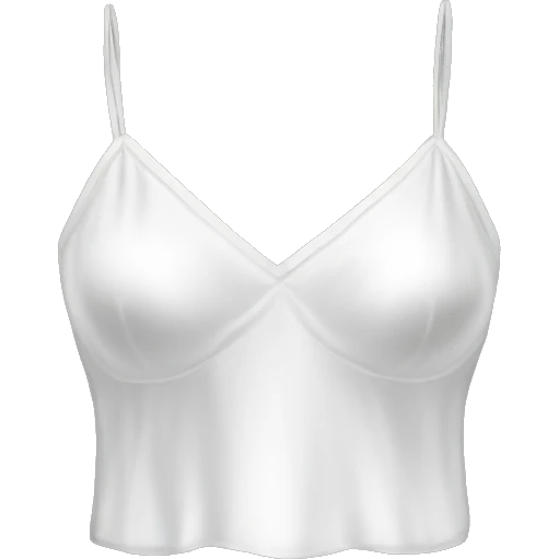 White silk camisole  emoji