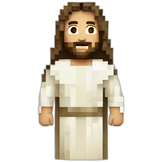 Pixelated jesus emoji