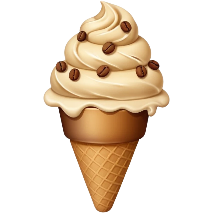 bolitas de helado de cafe con semilla de cafe  emoji