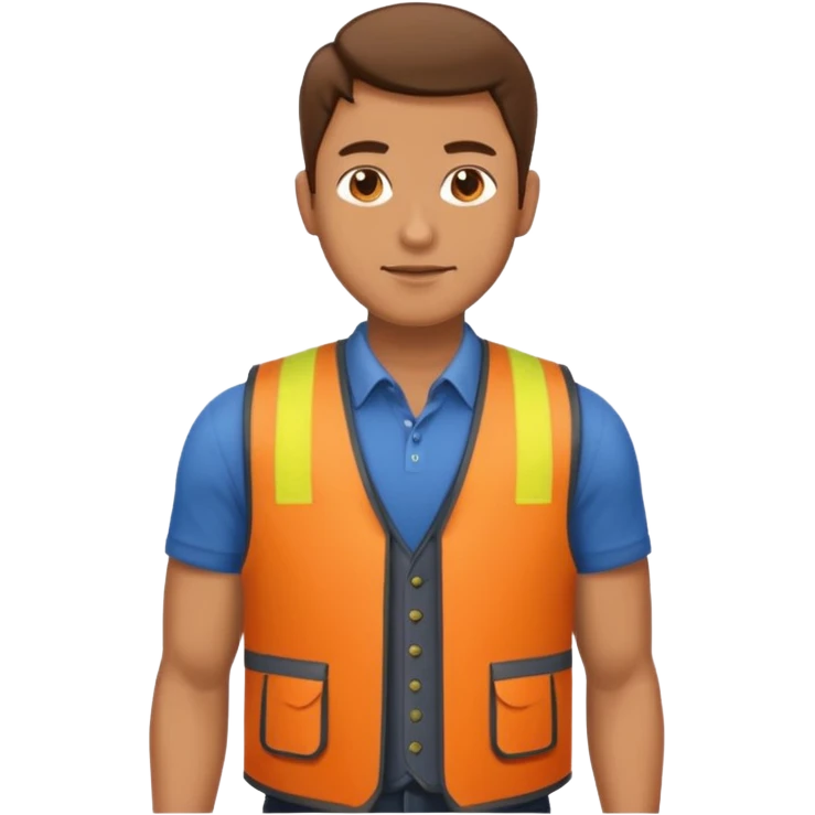 man in vest emoji