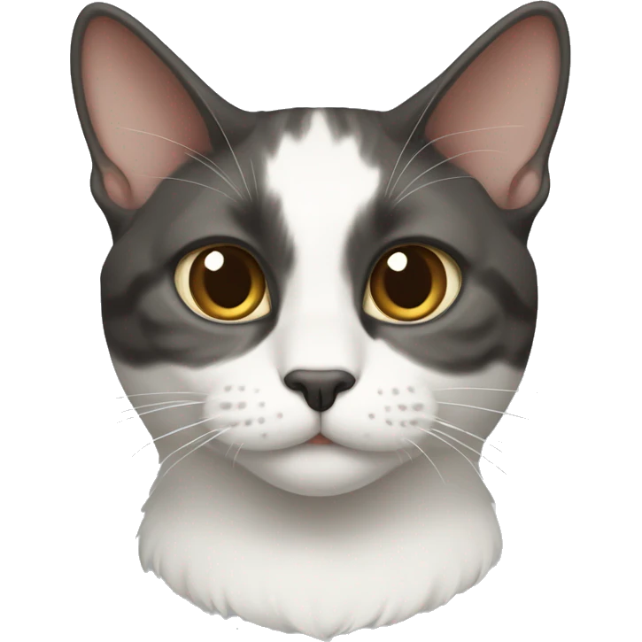 TurkishVan cat,half body emoji