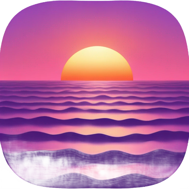 Sunset on beach emoji
