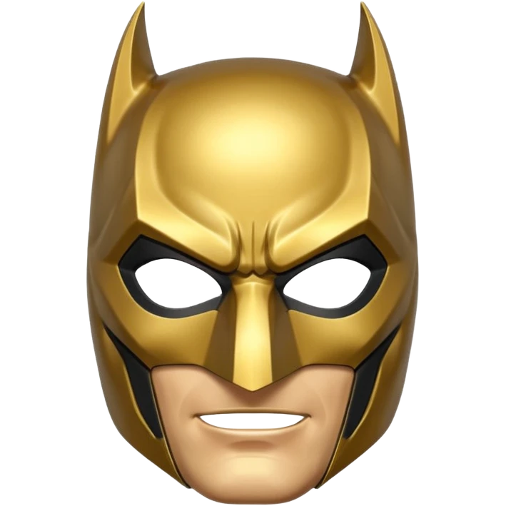 Golden Batman Mask emoji