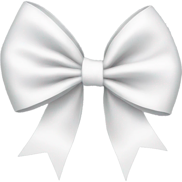 white bow emoji