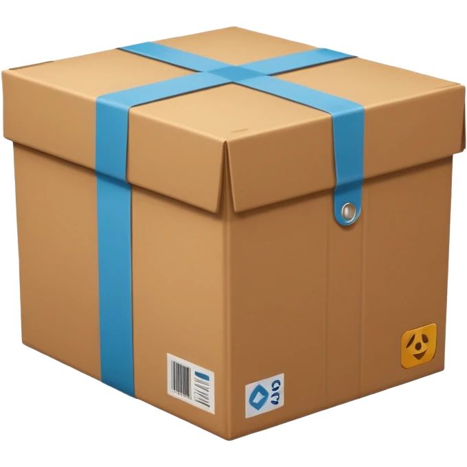 parcel box in postal service  emoji