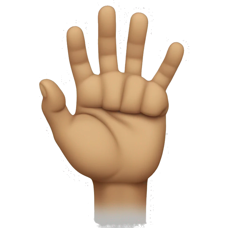 Hand to fist emoji