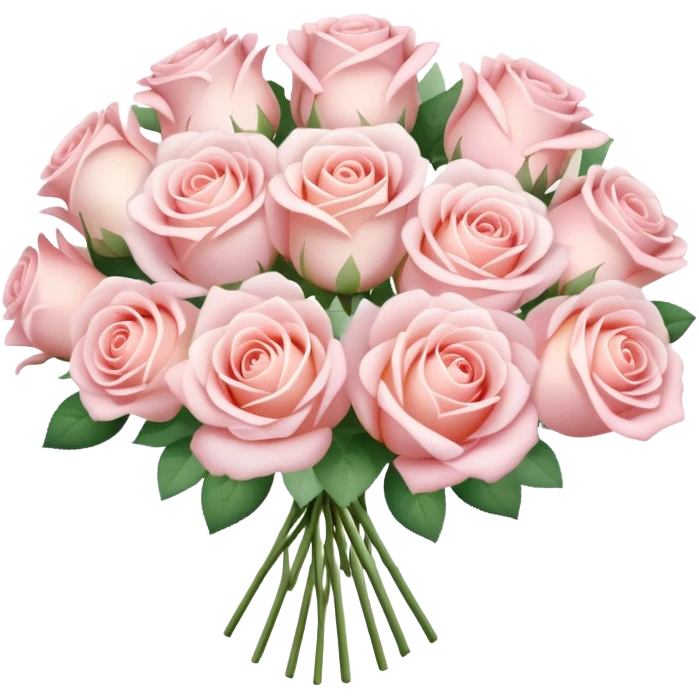 Light rose bouquet  emoji