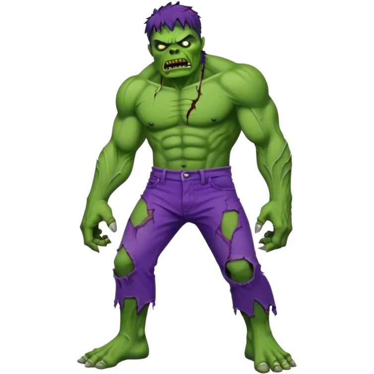 Zombie hulk emoji