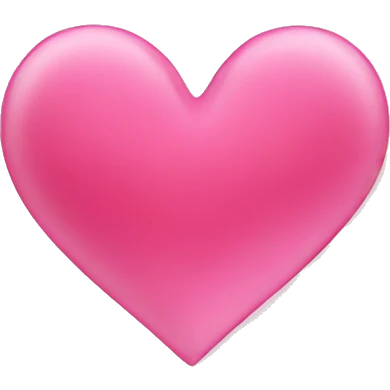 Heart pink emoji