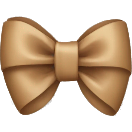 Light Brown bow  emoji