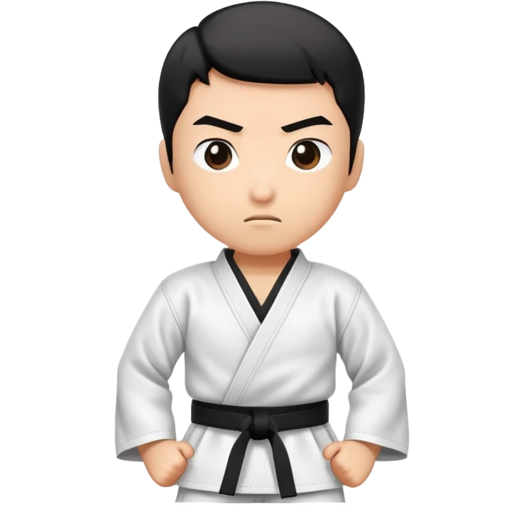 karate black belt character emoji