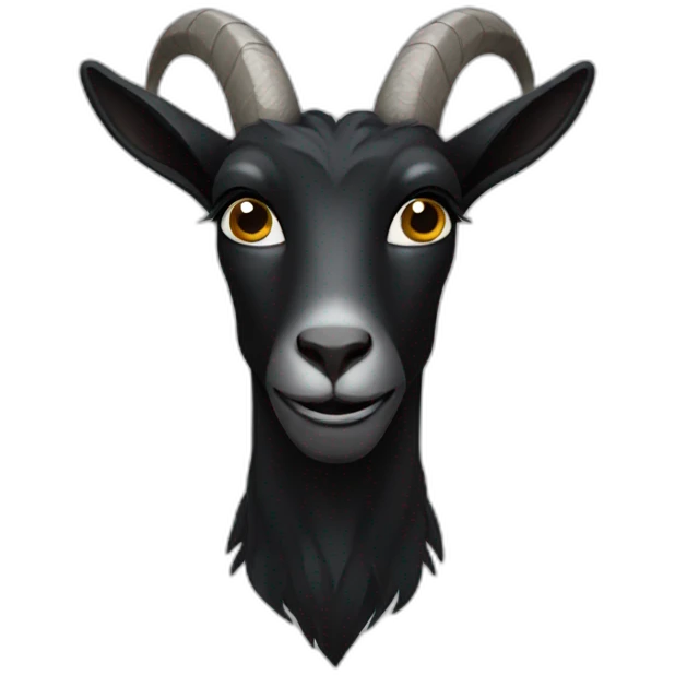 Black goat emoji
