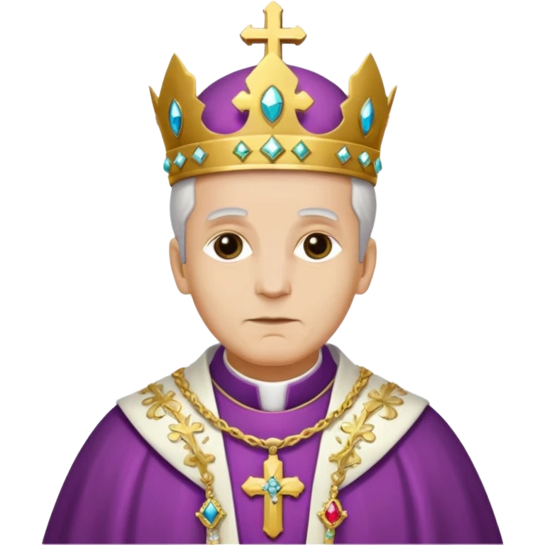 Make me a archbishop mitre I want a catholic mitre  emoji