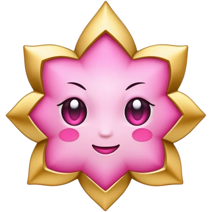 belief gold pink emoji