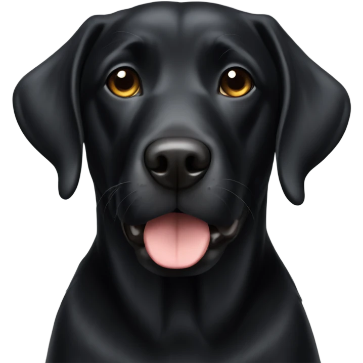 Black lab emoji